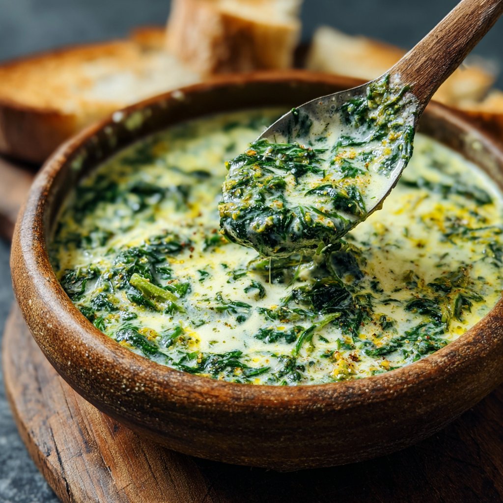 Creamy Lemon Spinach Soup