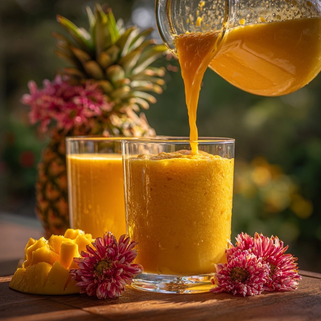 Mango Pineapple Breakfast Smoothie