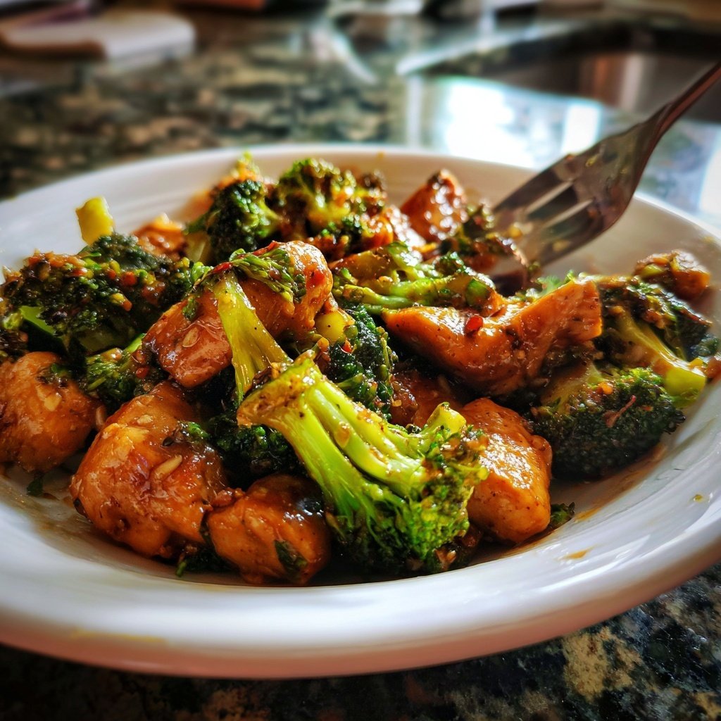 Healthy Chicken Broccoli Stir Fry