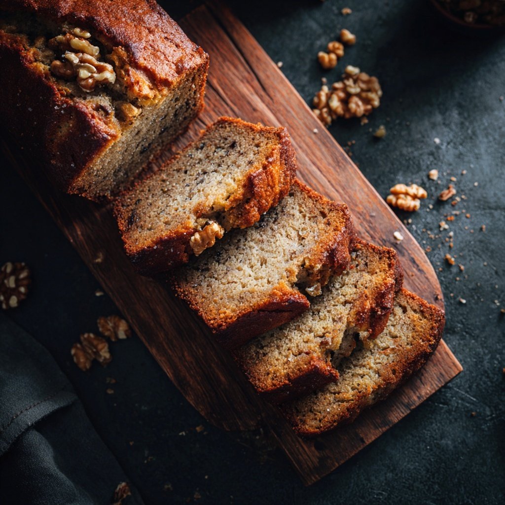 Classic Banana Bread With Walnuts