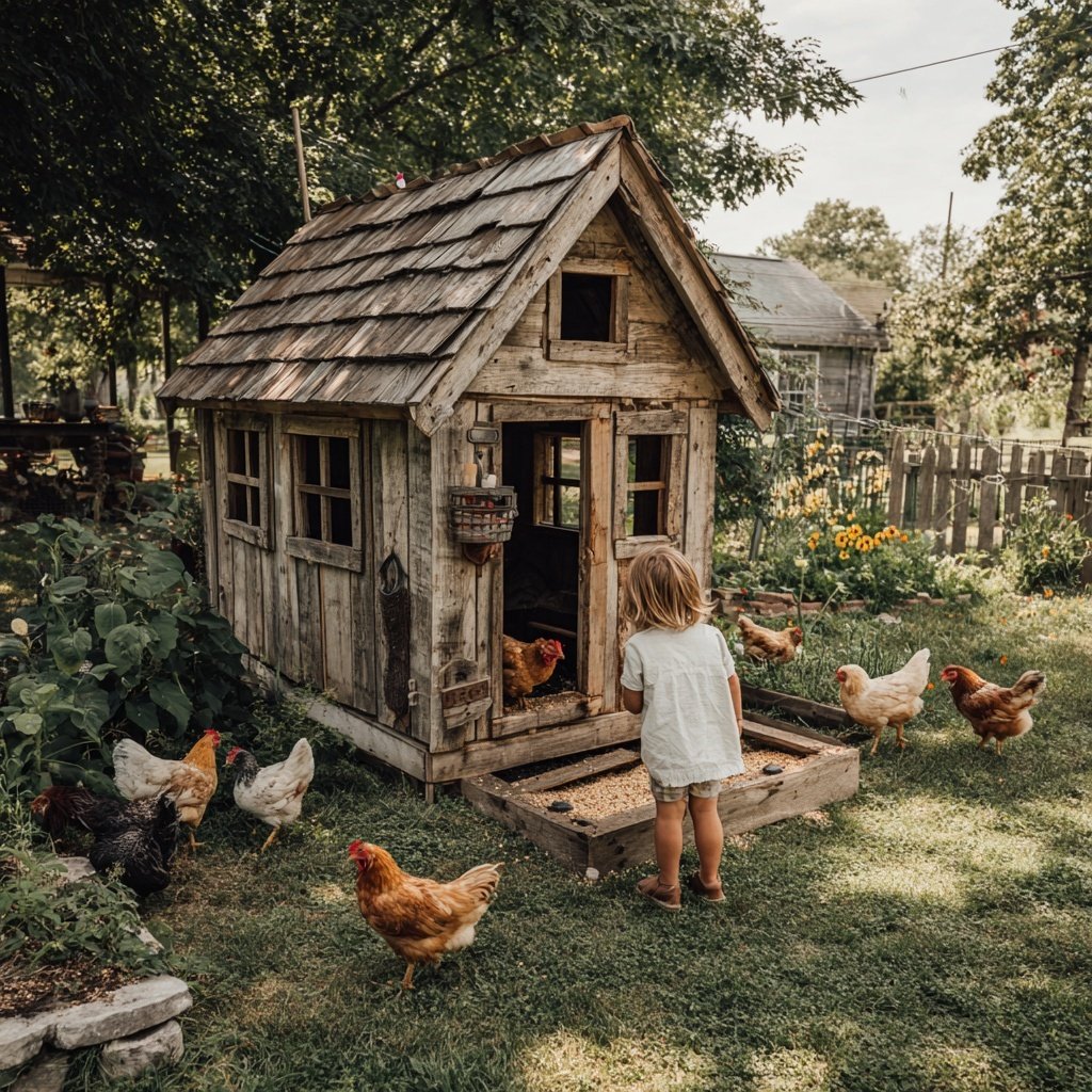 DIY Backyard Chicken Run Setup