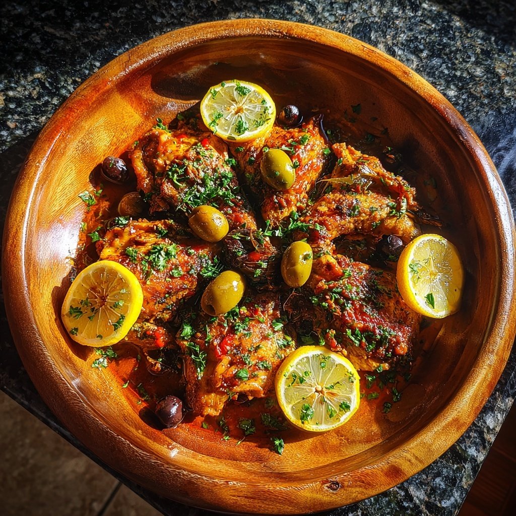 Mediterranean Chicken With Olives