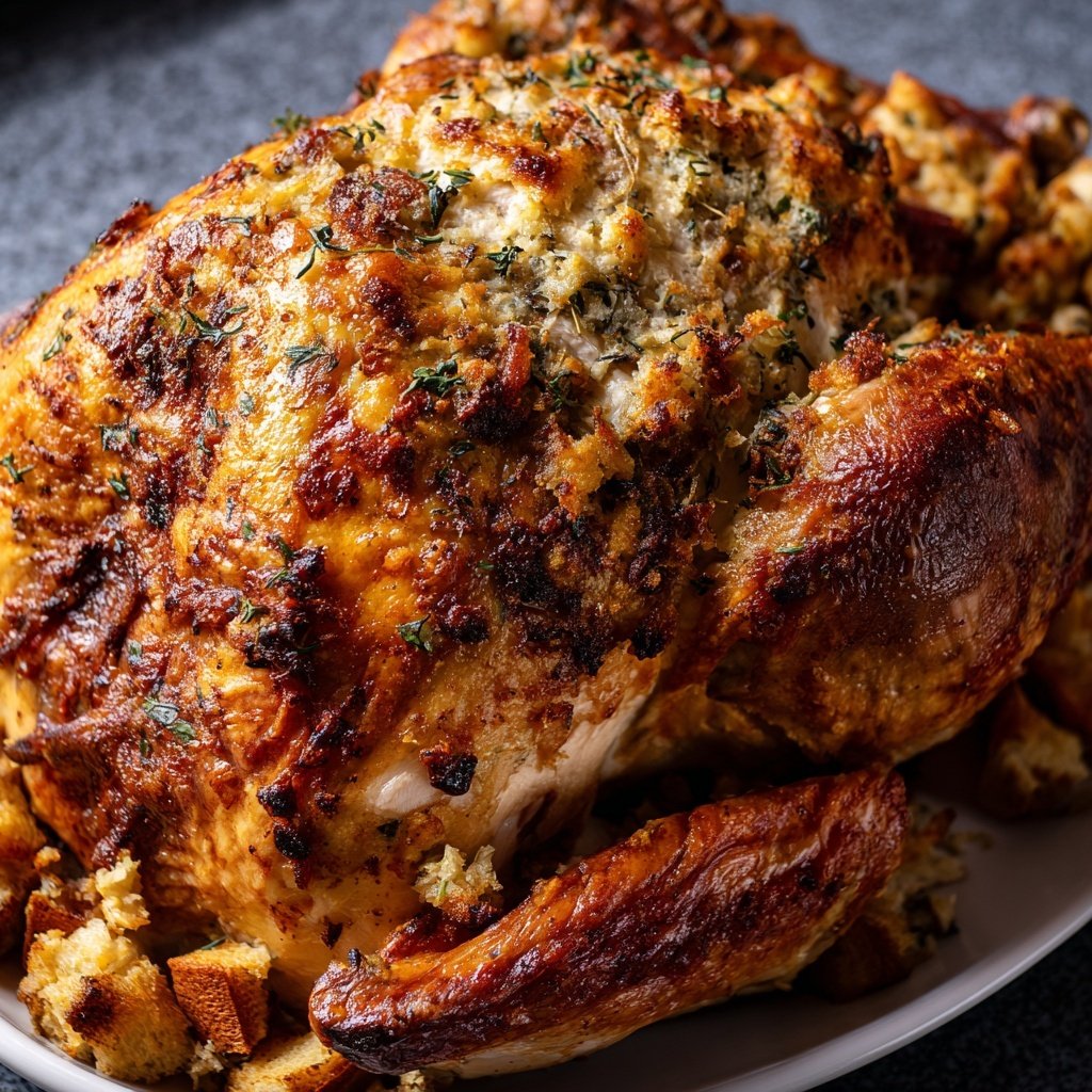 Seasonal & Festive Thanksgiving Herb Stuffed Turkey