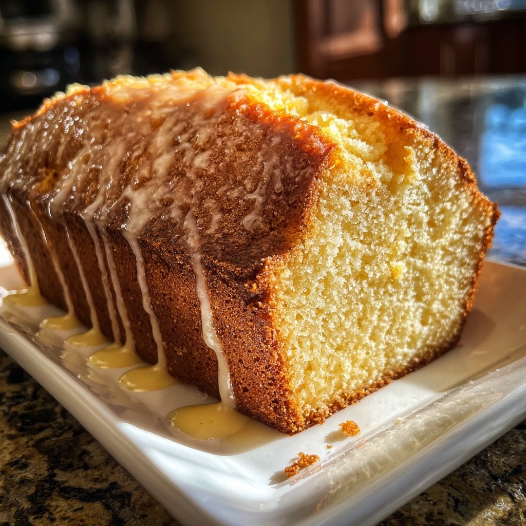 Simple Vanilla Pound Cake